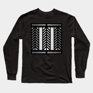 “Dimensional Uplift” - V.1 Grey - (Geometric Art) (Dimensions) - Doc Labs Long Sleeve T-Shirt